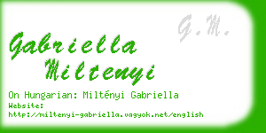 gabriella miltenyi business card